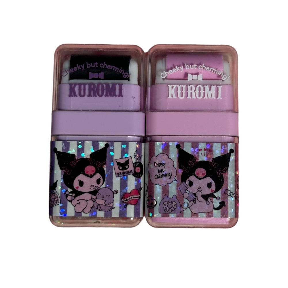 Sanrio - Kuromi Double Sided Roller Eraser - Kawaii Stationary - Back to School